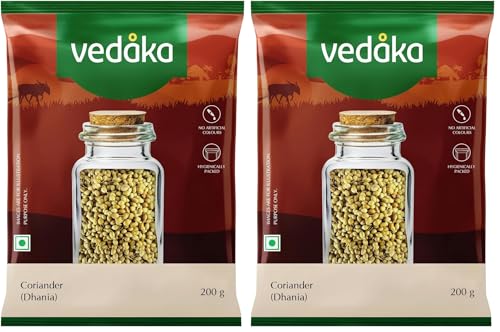 Image of Amazon Brand - Vedaka Coriander (Dhania) Seeds, 200g (Pack of 2)