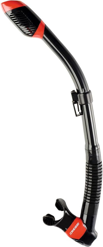 CRESSI Dry Snorkel - Unisex Premium Dry Snorkel for Diving/Apnea/Snorkeling, One Size