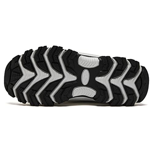 Hobibear Girls Kids Snow Boots Slip On Waterproof Warm Winter Shoes Outdoor(Glitter White-Size 7.5 Big Kids) #TOP4