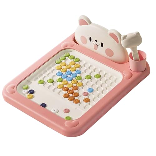 Tabla magnética de puntos – Tabla magnética de viaje con lápiz capacitivo para niños y niñas | Juego interactivo para padres e hijos – Para niños y niñas de 2 a 5 años