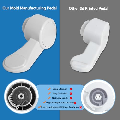 Image of Upgrade RV Toilet Flush Pedal with Seal Compatible with Dometic 300 310 311 320 321 Replacement RV Flush Toilet Foot Pedal