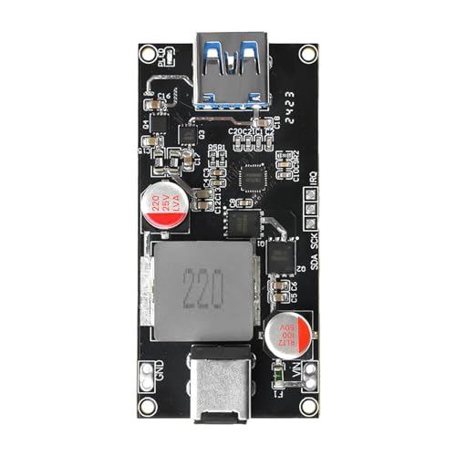Image of amiciSolar 140W USB Fast Charger Module | QC4+ /QC5, PD3.0 /PD140W, PPS Quick Charge DIY Charging Board with Dual USB-A & USB-C Ports, Wide DC 6-30V Input for Laptops, Tablets, Smartphones