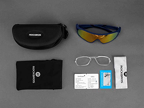 Foto von ROCKBROS Fahrradbrille Polarisierte Sonnenbrille Sportbrille Radbrille Herren Damen mit UV400-Schutz TR90-Rahmen für Outdoor-Sport Radfahren Laufen