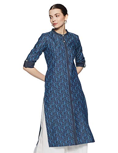 Image of Aurelia Women's Cotton Regular Fit Casual Kurta
