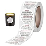 Etiquetas De Seguridad Para Velas - 500 Pegatinas De 3.8 Cm, Etiquetas De Alerta De Hierro Fundición De, Hoja De Fabricación Adhesiva Artesanal, Advertencia De Contenedor De Olla, Kit De Suministro