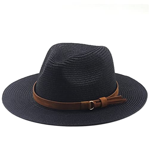 Chapeau de plage élégant style Soul Eater noir pour vacances d'été