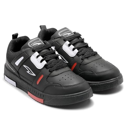 Image of ASIAN Men's Tarzan-06 White Casual Sneaker High-Neck Shoes with Lightweight Extra Cushion Lace-Up Shoes for Men's & Boy's