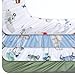VitalCozy 4 Pcs Car Plane Train Truck Pattern Crib Sheet Set Newborn Bedding Nursery Baby Sheets for Girl Boys Baby Gifts for Standard Crib and Toddler Mattresses, 52 x 28 x 8 Inches