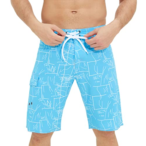 Bañador Corto Hombre Sexy Corto Traje de Bloque de Color de Patchwork Informal de Primavera y Verano para Hombres Cintura Ajustable con cordón Triángulo Liner Bañador de Bañador Cambia De (BU1, 34)