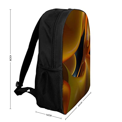 Sac à dos d'impression 3D unisexe de 17 pouces pour l'école