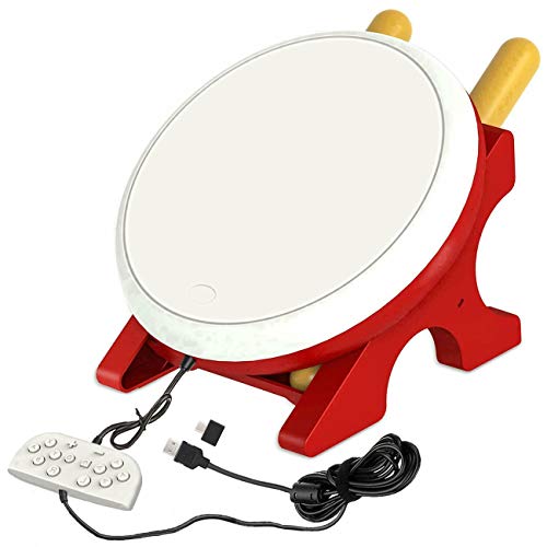 abcGoodefg Drum Controller for Nintendo Switch, Drum Sticks Controller Set Taiko Drum Master