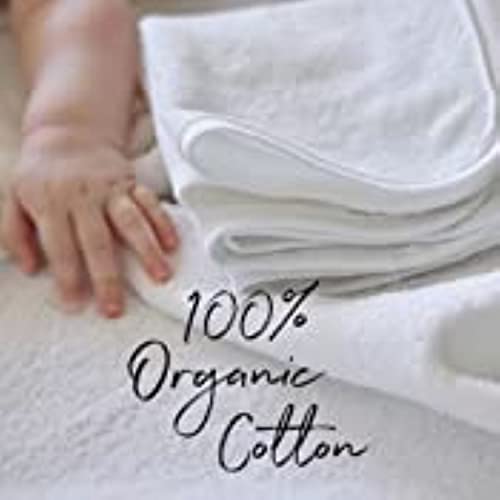 Image of HonestBaby 10-Pack Terry Wash Cloths in Gift Box 100% Organic Cotton for Infant Baby Boys, Girls, 10-Pack Gray Heather, One Size