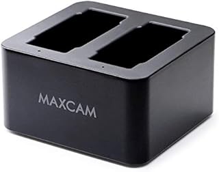 MAXCAM Dual Battery Charger with Type-C USB Cable for GoPro HERO12/HERO11/HERO10/HERO9 Black Enduro Battery