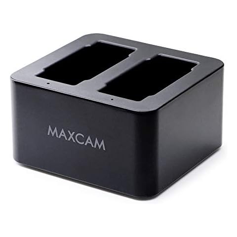 MAXCAM Dual Battery Charger with TYPE-C USB Cable for GoPro HERO12/HERO11/HERO10/HERO9 Black Enduro Battery Cover