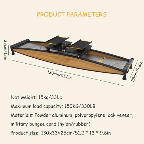 Image of Home Ski Machine & Glutes Workout Stair Steppers - Indoor Body Balance Aerobic Fitness Equipment with Waist Training Ski Simulator