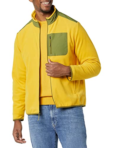 Image of Amazon Essentials Men's Full-Zip Polar Fleece Jacket with Zippered Pockets for Cold Outdoor Weather (Available in Big & Tall)