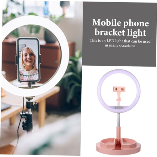 Aro de luz led plegable para móvil con soporte ajustable para belleza 2