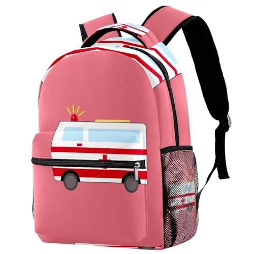 Sac à dos ordinateur portable rose foncé 29cm pour voyage et école