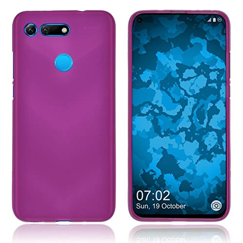 PhoneNatic Custodia Compatibile con Huawei Honor View 20 Cover Rosa Caldo stuoia Honor View 20 in Silicone Cover