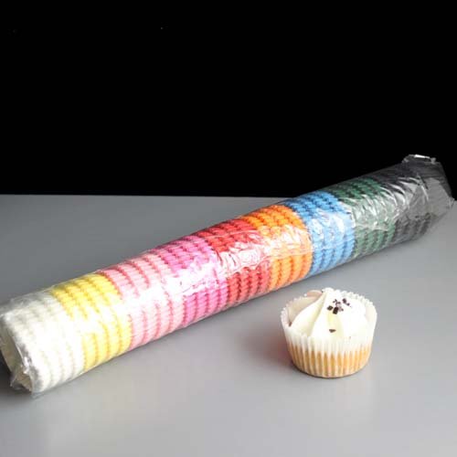 Mini-Muffin- oder Mini-Cupcake-Förmchen, verschiedene Farben, 540 Stück