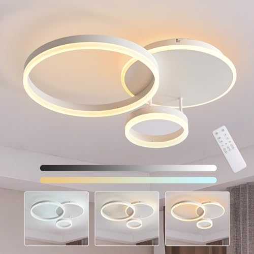 Plafonnier LED créatif au design moderne de 65cm pour grand séjour
