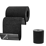 DENGUJD 補修テープ 織物補修テープ 5cm×1.6m ナイロン補修シート 自己粘着性 防水 洗濯可能 オーニングの破れ,織物補修 日よけたな修理用シール ナイロン,ひび割れ補修 生地 缝纫やアイロン不要 耐久性優れる（ブラック）