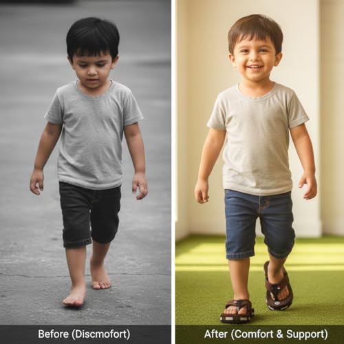 Image of Kids Soft Comfortable Flip Flop Slippers | Lightweight Cushioned Sole | Anti-Slip Casual Daily Wear.