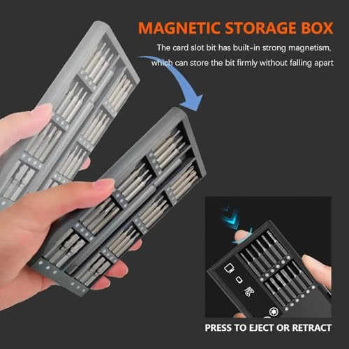50-in-1 Precision Screwdriver Set, Small Screwdriver Set Magnetic, Mini Screwdriver Set with Case, Electronics Repair Tool kit for Laptop, iPhone, Computer, Phone — view 2