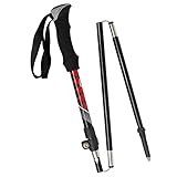 Meijunter Carbon Walking Stöcke Verstellbar Zusammenklappbarer Mountaintop Trekkingstöcke für Trekking und Wanderungen