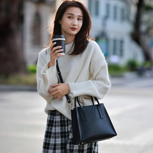 Image of POPSEWING Leather DIY Bag Making Kit, DIY Crossbody Shoulder Bag Complete Supplies & Tool Perfect Handmade Gift for Her(Dark)