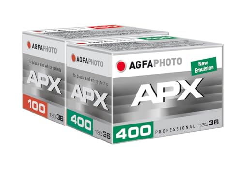 AgfaPhoto APX Kit pellicule noir et blanc pour photo de rue et voyage