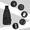 flintronic Sling Bag, Anti-Theft Chest Bag Small Shoulder Bag, Men's Rucksack with USB Charging Port & Reflective Strip, Crossbody Backpack for Outdoor Hiking and Traveling - USB Cable Included #4