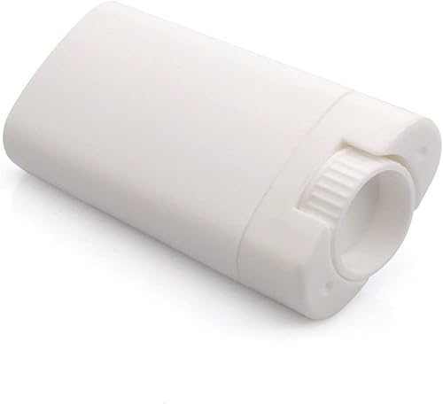 Miniatura 9 de Black Menba - Tubos de bálsamo labial ovalados vacíos, Blanco