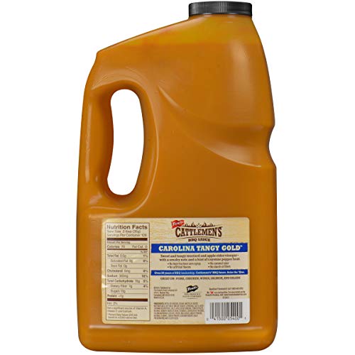 Cattlemen's Carolina Tangy Gold Bbq Sauce, 1 Gal - One Gallon Bulk Container Of Tangy Gold Barbecue Sauce Blend Of Creamy Mustard, Sweet Molasses, And More Perfect For Glazes #TOP1