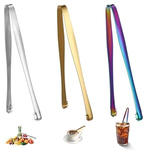 Egg Tools Chalaza Removal Tool, 3pcs Toothed Multipurpose Kitchen Tongs Stainless Steel Ice Clip Eggs Chalaza Remover Egg Separators for Food Cooking Pastry Cake Bakers Chef