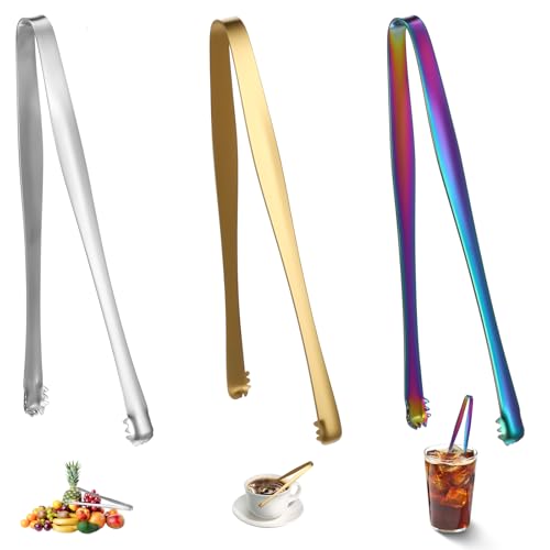 Egg Tools Chalaza Removal Tool, 3pcs Toothed Multipurpose Kitchen Tongs Stainless Steel Ice Clip Eggs Chalaza Remover Egg Separators for Food Cooking Pastry Cake Bakers Chef