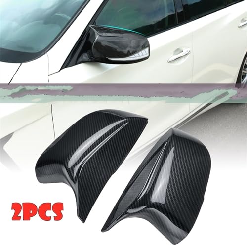 Couverture rétroviseur voiture anti-UV look carbone pour Q50 Q60