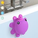 Bath Tub Overflow Drain Cover- Bathtub Drain Cover, Silicone Bathtub Overflow Cover with Suction Cup
