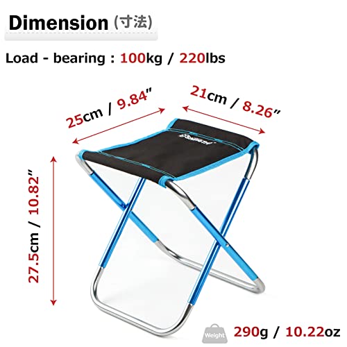 Azarxis Sgabello Pieghevole Campeggio per Bambini