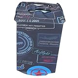 LALADEFIEE Funda para Maleta de Viaje Oscuro Cubierta Elástica Resistente al con Diseño Creativo Protector Lavable para Maletas Mediana Cabina Funda Práctica para Equipaje