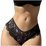 Sexy Ladies Lace Panties Hollow Out Panties Babydoll Open Crotch Panties Wet Look Panties Seductive Lace Panties Orgasmic Panties Women's Thong G Sensory Panties L C-Black