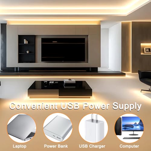 Tira de LED COB 3 m USB 5V Luz Cálida 3000K Dimmable miniatura 2