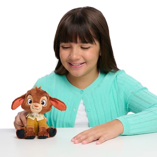 Disney Wish 5-inch Talking Plush Valentino, Stuffed Animal, Goat, Super Soft Plush, Kids Toys for Ages 2 Up by Just Play