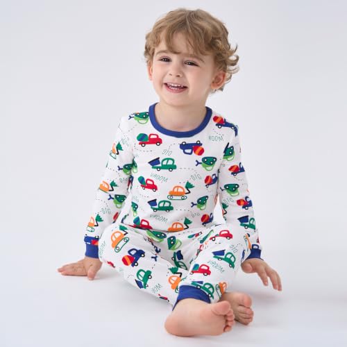 Image of pureborn Baby Pajamas Set Toddler Snug Fit Cotton Sleepwear 2pcs 12M-7Y