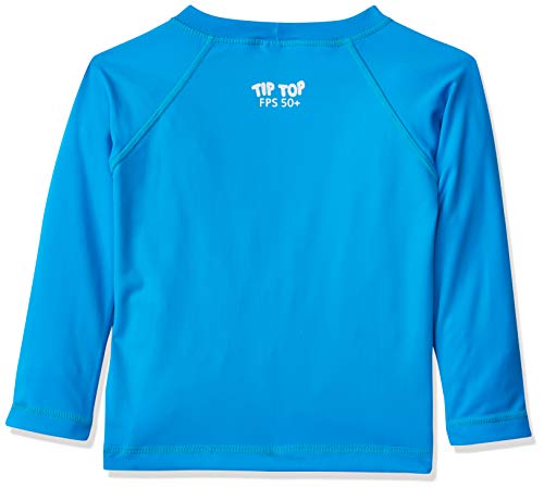Camiseta Praia, Tip Top, Unissex, Azul (Turquesa), 3T