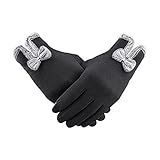 Alikiai Damen Winter Warm Touchscreen Handschuhe Touchscreen Damen Winterhandschuhe Frauen Dicke...