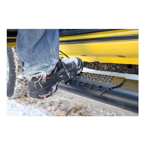 Estribos laterales ovalados Luverne O-Mega II 102 pulg aluminio negro miniatura 6