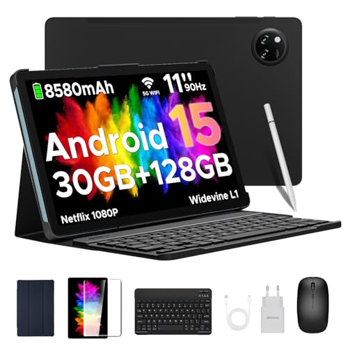 【Tablet Android ultrasottile da 7,9 mm con Android 】 Il tablet TAB A9 PRO+ utilizza il sistema operativo Android 15, che migliora la sicurezza e la protezione della privacy e integra funzionalità come la modalità schermo diviso e la modalità a bassa emissione di luce blu. Questo tablet Android 15 pesa solo 644 grammi e ha uno spessore di soli 7,9 mm. Vanta prestazioni eccellenti e un design leggero, che lo rendono comodo da usare sempre e ovunque.