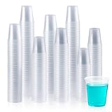 Vplus 2000 Pack 3 OZ Cold Clear Small Plastic Cups, 3 Ounce Disposable Measuring Tasting Sample Mouthwash Dessert Shot Cups for Bathroom, Party, Drinking