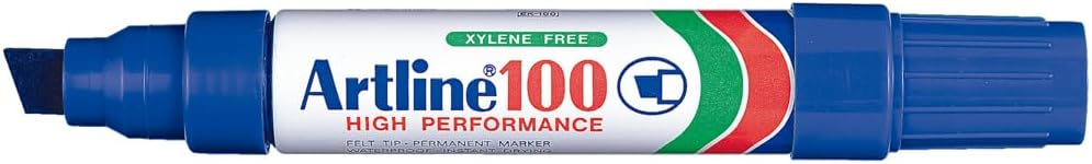 Artline Big Nib Magnum Permanent Markers with 7.5-12mm Chisel Tip For Clear, Visible Lettering and Labeling, Permanent Markers For Indoor and Outdoor Usage - Blue